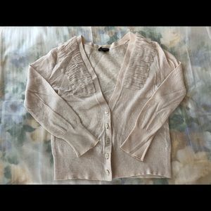 Club Monaco, white cardigan, xs